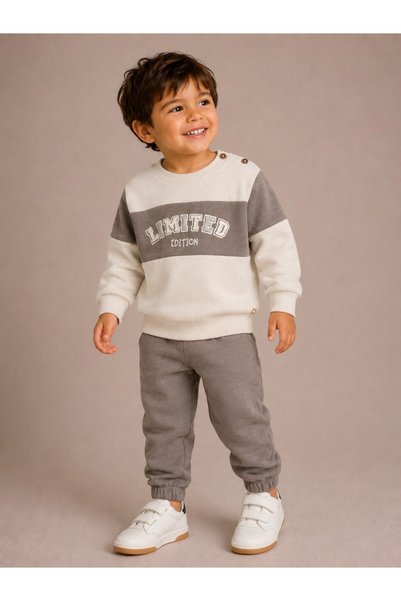 Dirkje Boys 2pcs set – "Limited Edition" Print Sweatshirt & Jogger Pants