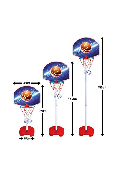 LİİLİİ BÜYÜK AYAKLI BASKETBOL POTASI SETİ - EV İÇİ MİNİ BASKETBOL SETİ - AYAR...
