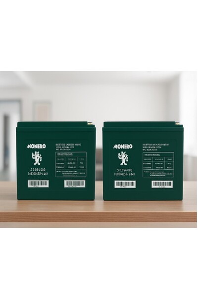 monero 12V 100 AMPER (12V 100Ah) 2'li PAKET (54 AMPER EBATLARI İLE AYNI) JEL ELEKTRİKLİ BİSİKLET AK
