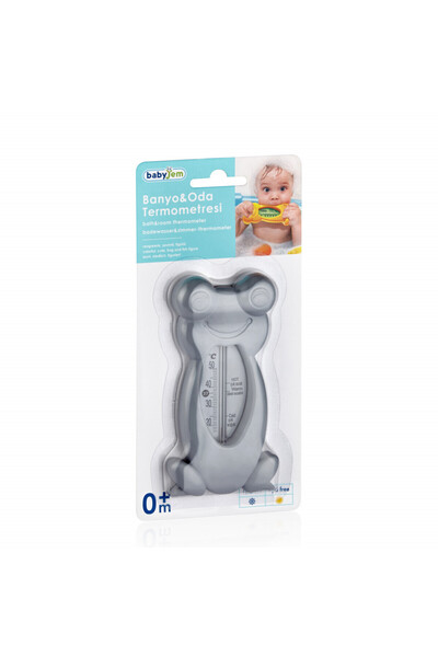 Babyjem Termometru de baie si camera Broscuta (Culoare: Gri)
