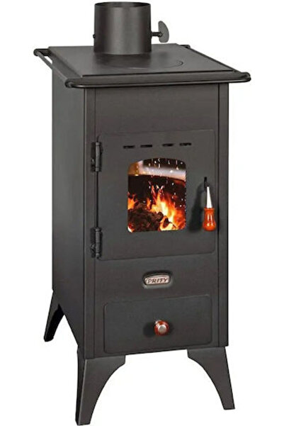 Other Prity Prity Mini SP Ξυλόσομπα από Μαντέμι 5.2kW Γκρι