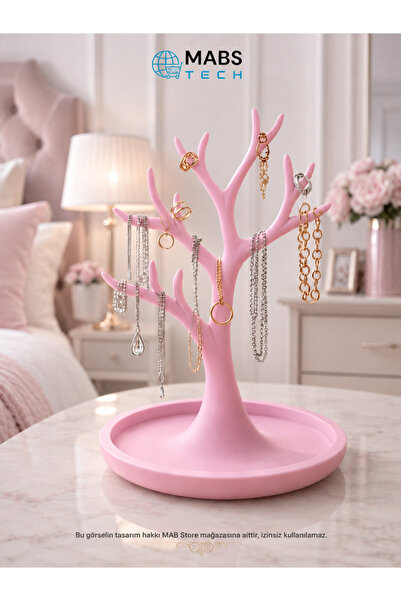 Mabs Tech 3D Decorative Jewelry Stand and Jewelry Tree – Ring, Earring, Neckl...