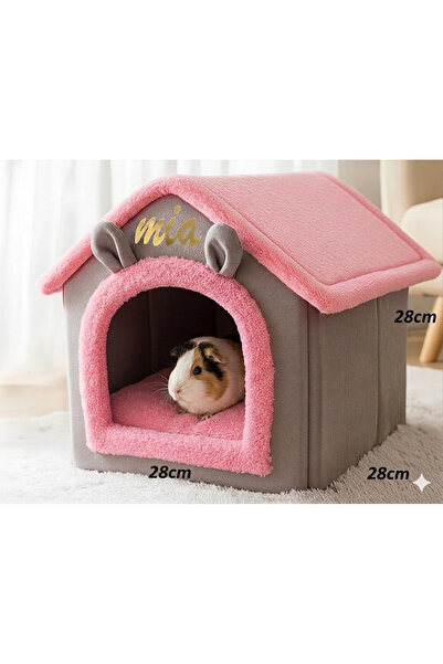 doyapet ginepig tavşan sincap yuvası evi yatağı 28*28cm