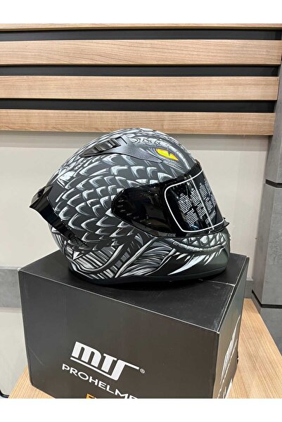 MTS PROHELMETS M-801 SNAKE DRAGLEX GREY FULL FACE KASK