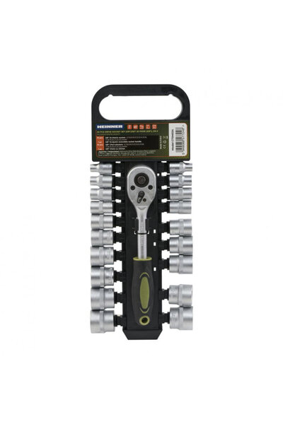 Heinner Set de chei tubulare 20 piese 3/8" CR-V