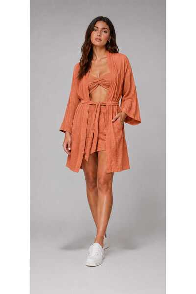 estewoman Muslin 100% Cotton Kimono 3-Piece Set