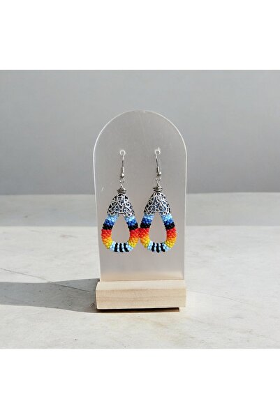 Pötikare Butik Atölye Beaded Knitted Earrings