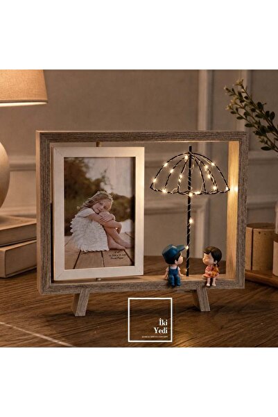 İki Yedi Konsept İmagofer Işıklı Fotoğraf Çerçevesi Sevgiliye & Doğum Günü He...