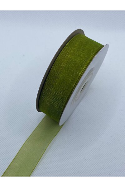 Lorin hobi Green 2cm 20 Meters Organza Tulle Ribbon No;61