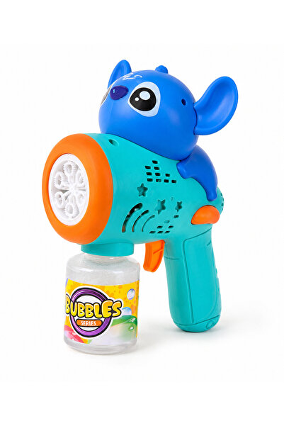 ZİVENTA Stitch Temalı Işıklı Otomatik Baloncuk Tabancası Bubble Gun Çocuk Köp...