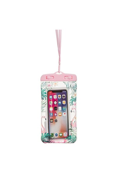 Z Store Husă impermeabilă pentru telefon mobil cu model tropical și confetti ...