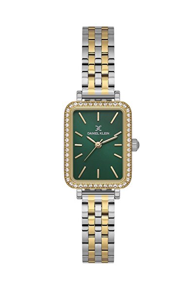 Daniel Klein Kadranı Yeşil Kordonu Gold Gümüş Renk Hediye Paketli 21 Mm Kadın...