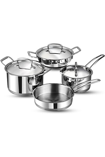Vinod Classic Deluxe Stainless Steel Cookware Combo Set (4 Pieces)