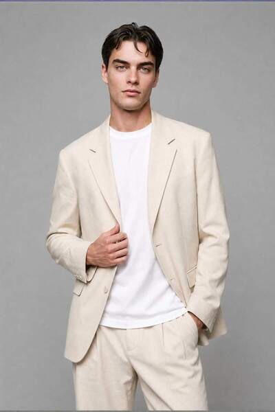 DeFacto Jachetă blazer supradimensionată din Tencel H7042AX26SM