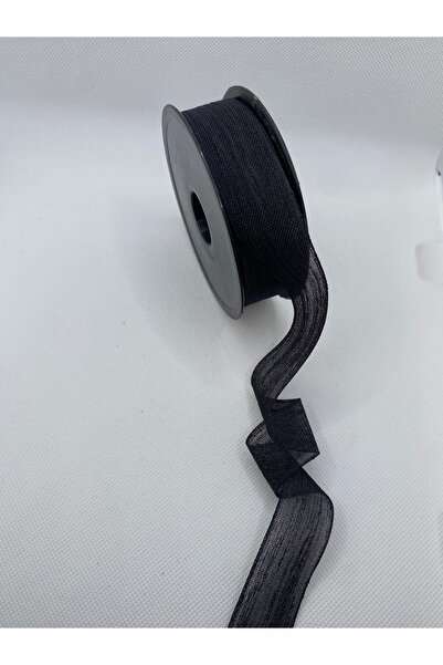 Lorin hobi Black Linen Ribbon 2.5 cm 20 Meters Bride, Wedding, Engagement, Ni...