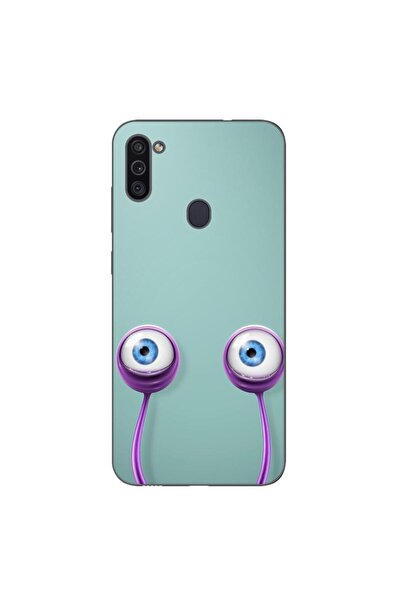 OEM Калъф, съвместим със Samsung Galaxy A11, силиконов гел TPU, с шарка  "Очи...