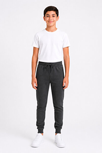Marco Ferry Boy's Cotton Sweatpants Smoked-26120