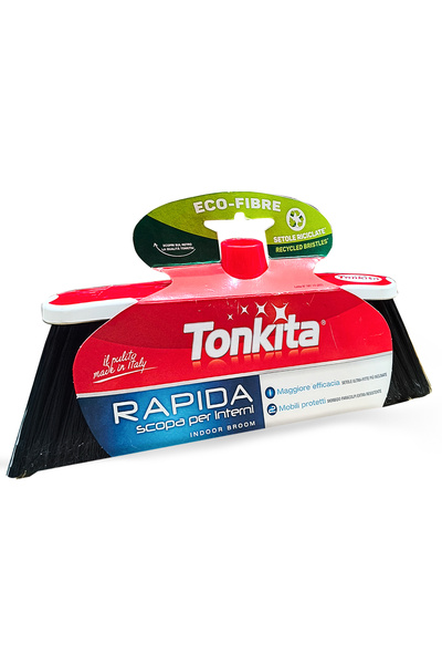 Tonkita Grey Rapida Indoor Broom Pro – Lightweight Floor Cleaning Brush