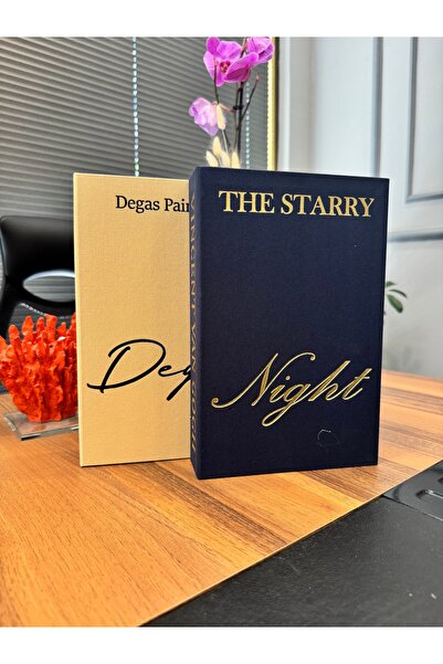 NAHİTA ATELİER DEGAS NIGHT 2'Lİ KUMAŞ KİTAP DEKORATİF KUTU