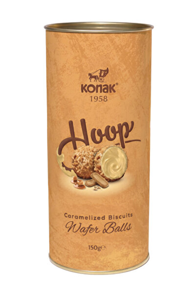 KONAK Hoop Karamelize Bisküvili Top Gofret 150 GR