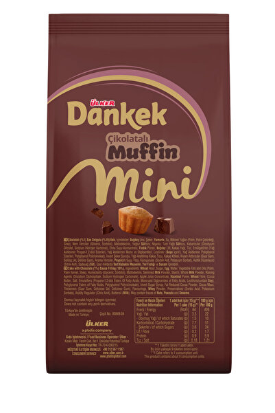 Ülker DANKEK Mini Çikolatalı Muffin - 135 gram - 10 Adet