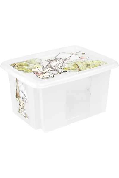 Keeeper Cutie de depozitare transparentă cu capac, 15 L, 38 x 28.5 x 20.5 cm
