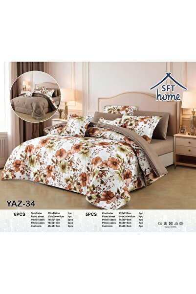 SFT Summer Bedspread - Nefirn Meshar -8 Pieces -Soft Microfiber Material -Siz...