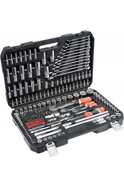 yato SET COMPLET DE CHEIȚE PENTRU ȘURUBURI 216 piese YT-38841 3GRZECHOTKI VALIZĂ