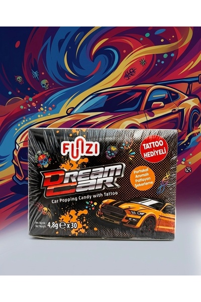 Funzi Dream Car Exploding Candy Tattoo Gift 4.8Gx30 Pieces