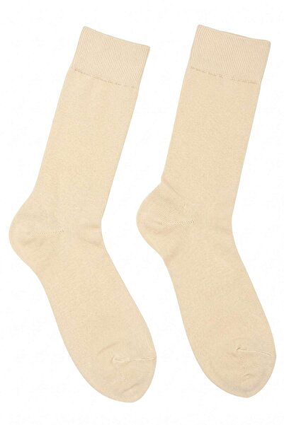 OBJE Men's Beige Modal Socks