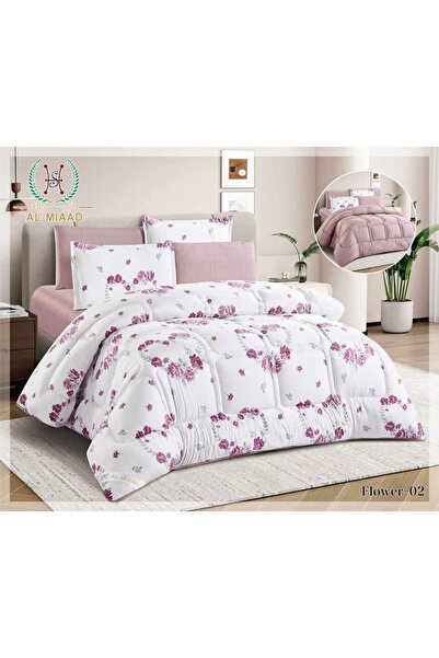 ALMIAAD Double Quilted Double-Sided Puffy Quilt - Soft Microfiber |   Nefren ...