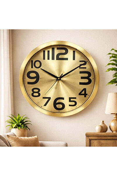Vivendo Ceas de perete modern, silentios, aluminiu, design minimalist, 32.5 cm