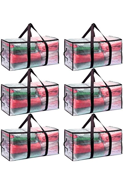 Urban URBANNX 6 Pack Extra Large Moving Storage Bags with Zippers, Foldable H...