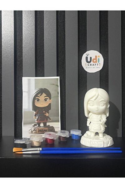 3D Mulan Figür Boyama Seti