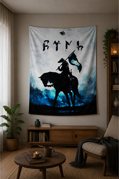 Vagonik Ancient Turkish Culture Wall Covering Wall Tapestry First Class Fabri...