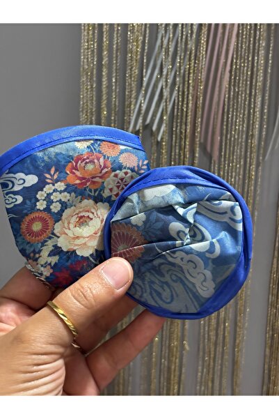 MODA Kore Tarzı Katlanabilir Cep Yelpazesi - Otantik Çiçek Desenli Pratik El ...