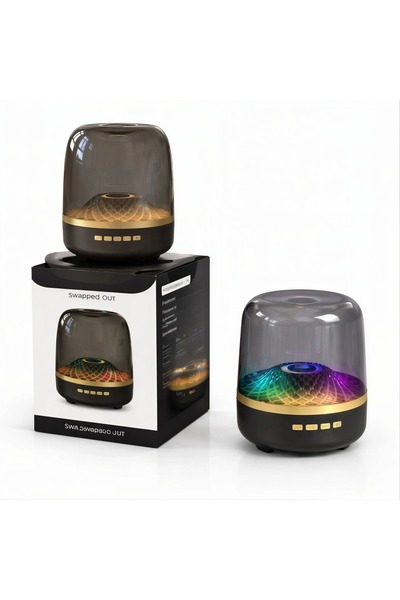 RXH Boxă Audio Bluetooth Portabilă Model Cristal Acustic cu LED Multicolor