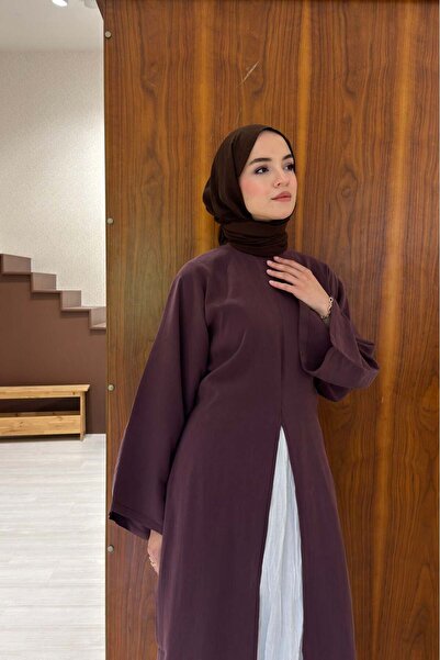 Faya Boutique Mürdüm Parçalı Aroha Tunik