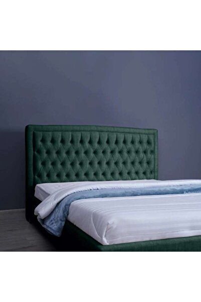 PAN HOME لوح رأس السرير بيانكا شانيل أخضر زيتوني L-180: ارتفاع 125 سم