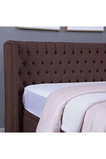 PAN HOME NEPTUNE HEADBOARD VELVET BROWN L-140 : H-125 CM