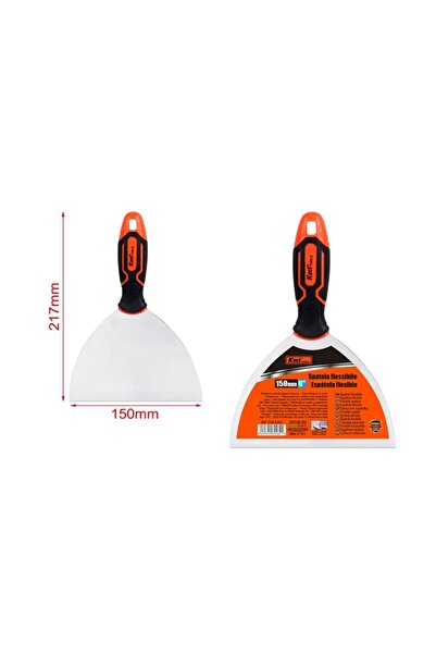 OEM Spatulă din inox, 150 mm, mâner PVC, Kmt Tools