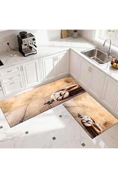 Royal Set covoare de bucatarie 2 bucati ( 1 buc 50 x 120 cm, 1 buc 50 x 60 cm)