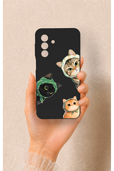 Vip Case Samsung A17 Uyumlu Kedi Ekibi Desenli Silikon Kılıf