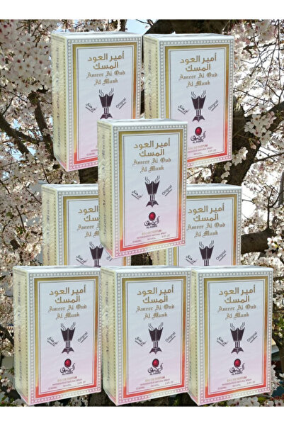 Al aqeeq 8 قطع من عطر أمير العود والمسك 100 مل