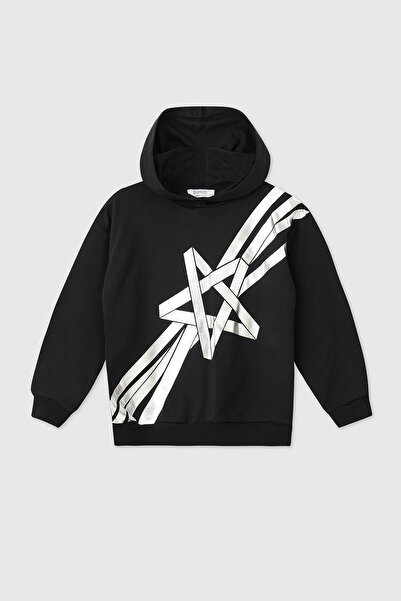 Panço Baby Girl Black Sweatshirt