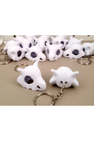 SORA DESIGN Cubone Shaped Keychain - Pokemon Themed