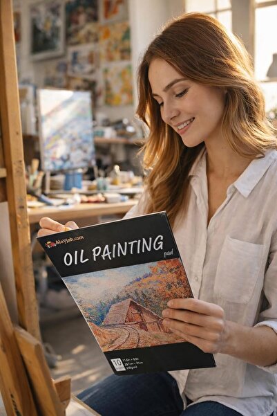 Alayjah , A4 Oilcolor Painting Pad, 1 Piece, Premium Textured Paper for Smooth Oil Painting, Ideal for Artists & Beginners