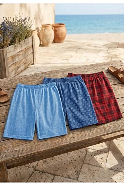 Serena Pantaloni pijama barbat 3/set-multicolor