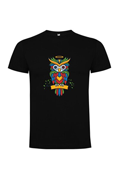 iLovePrints Radiant Wisdom Owl Tshirt