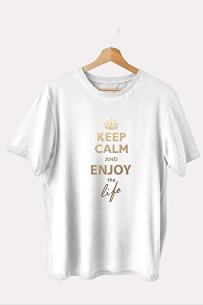 iLovePrints Μπλούζα Keep Calm Enjoy The Life